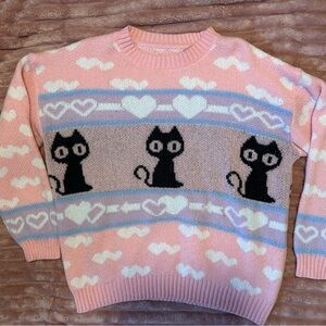 SHEIN Cute Cat Sweater